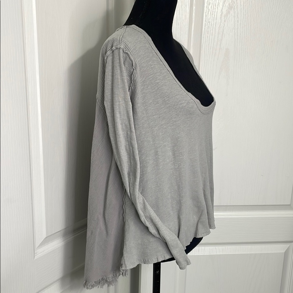 We the Free A line Gray Women's Top slouchy size S Free People layering beach